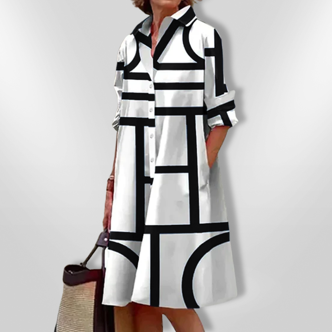 CALIS | ELEGANT DRESS WITH PATTERN