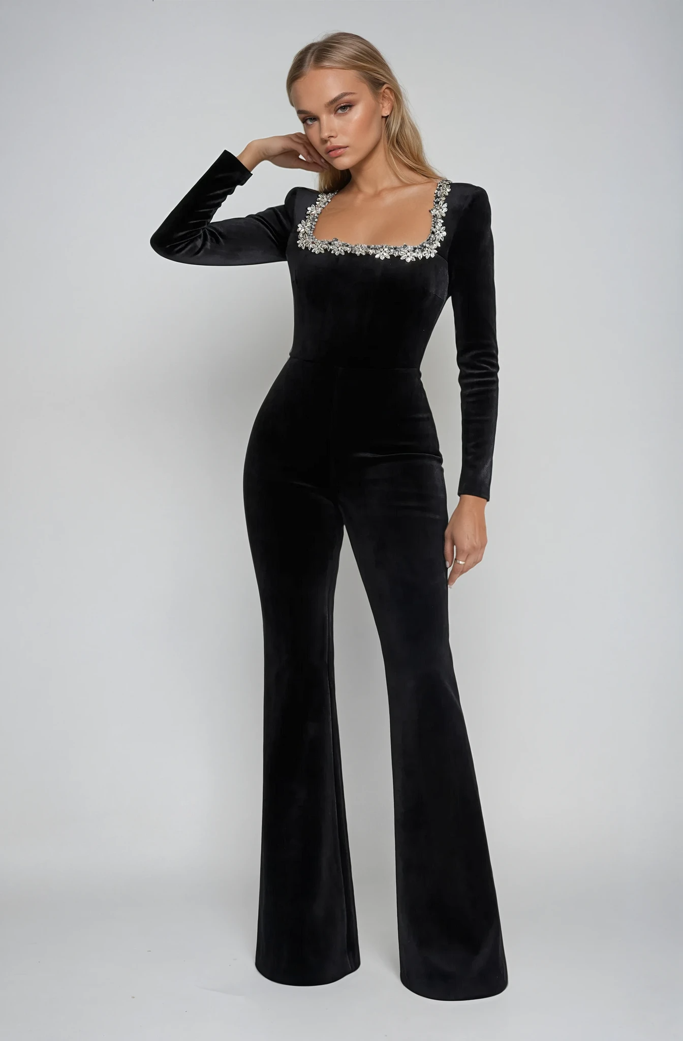 Kilana™ - Elegant Embellished Jumpsuit