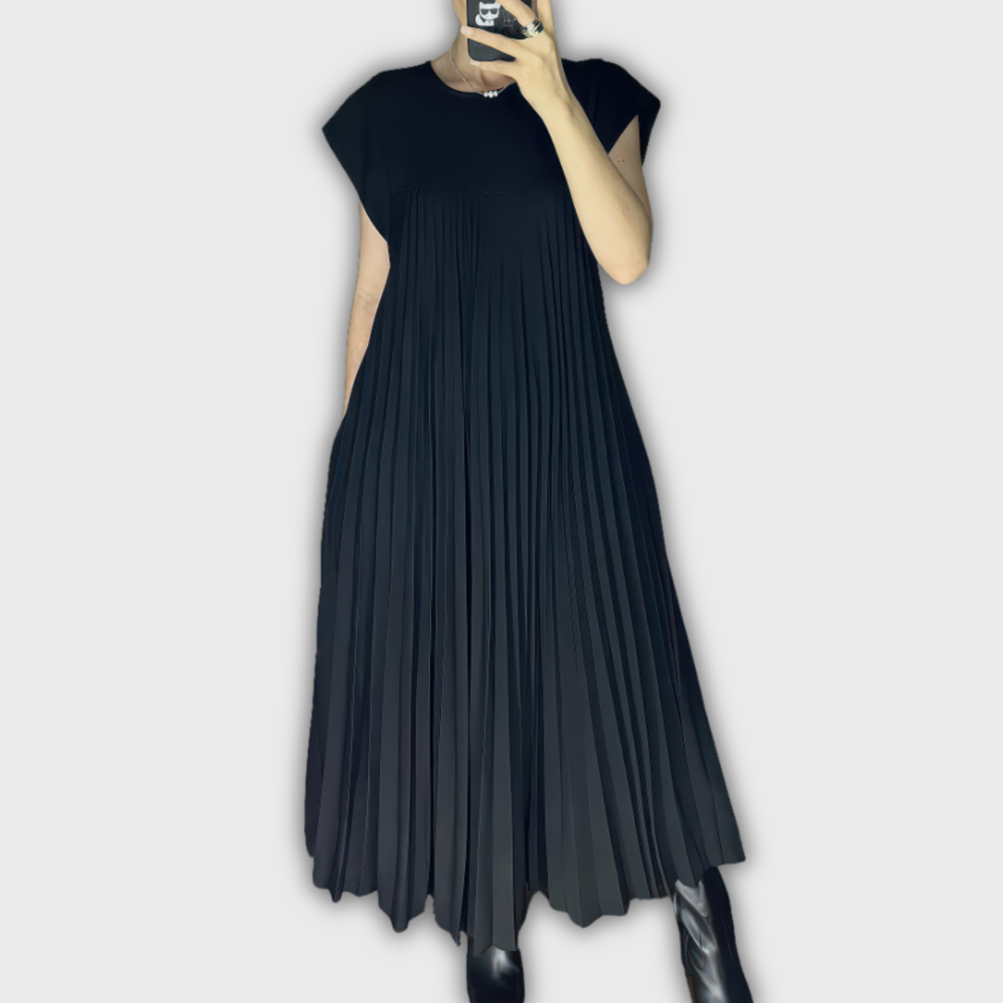 KHLEO | ELEGANT PLEATED DRESS