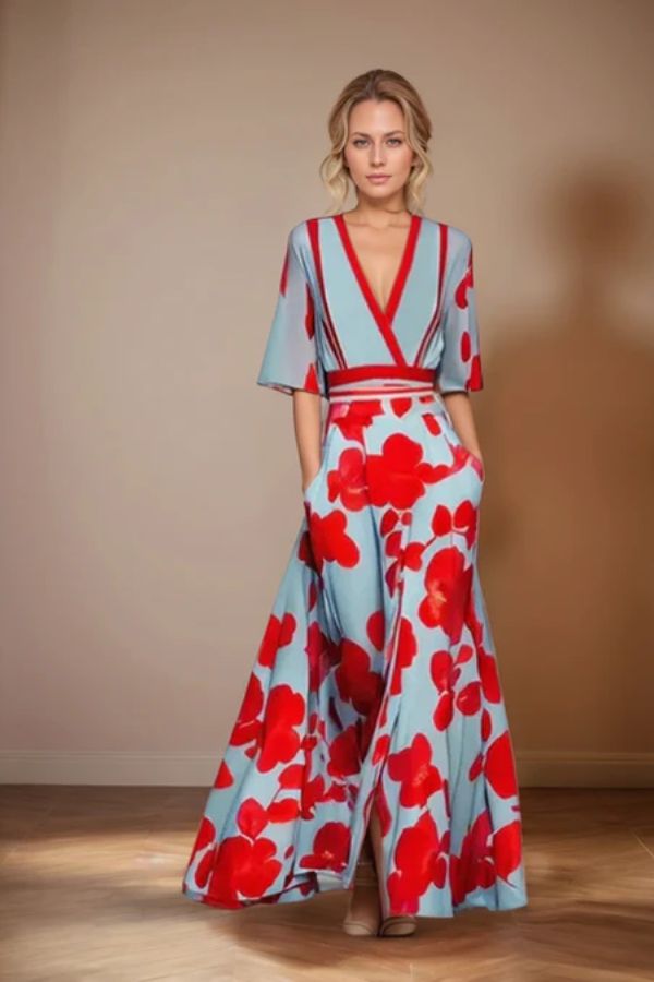 Isabella - Timeless Elegance Floral Dress