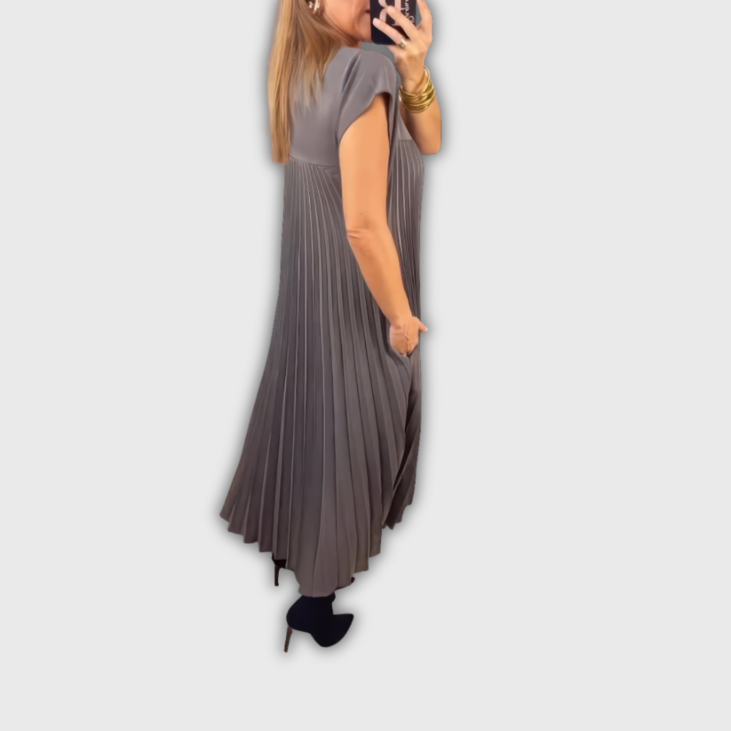 KHLEO | ELEGANT PLEATED DRESS