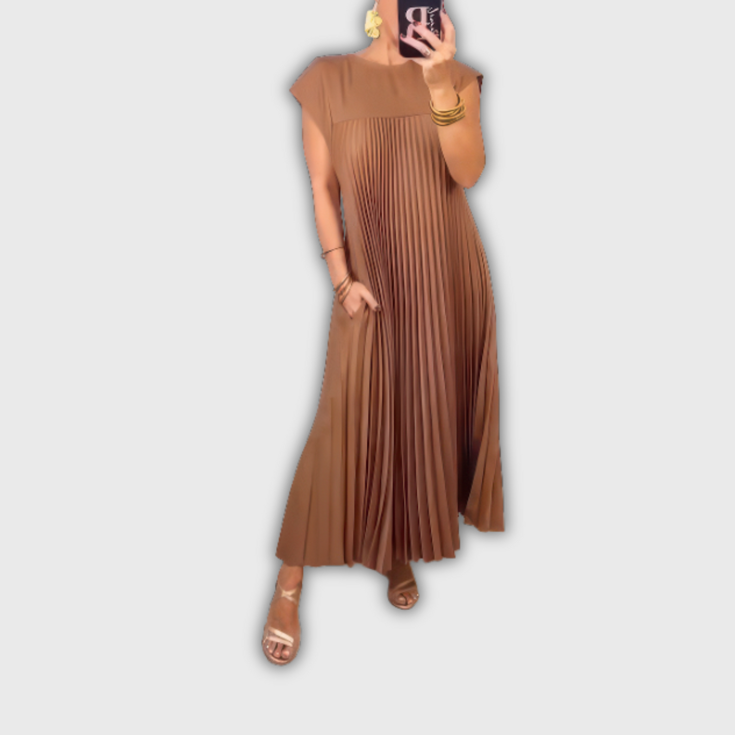 KHLEO | ELEGANT PLEATED DRESS