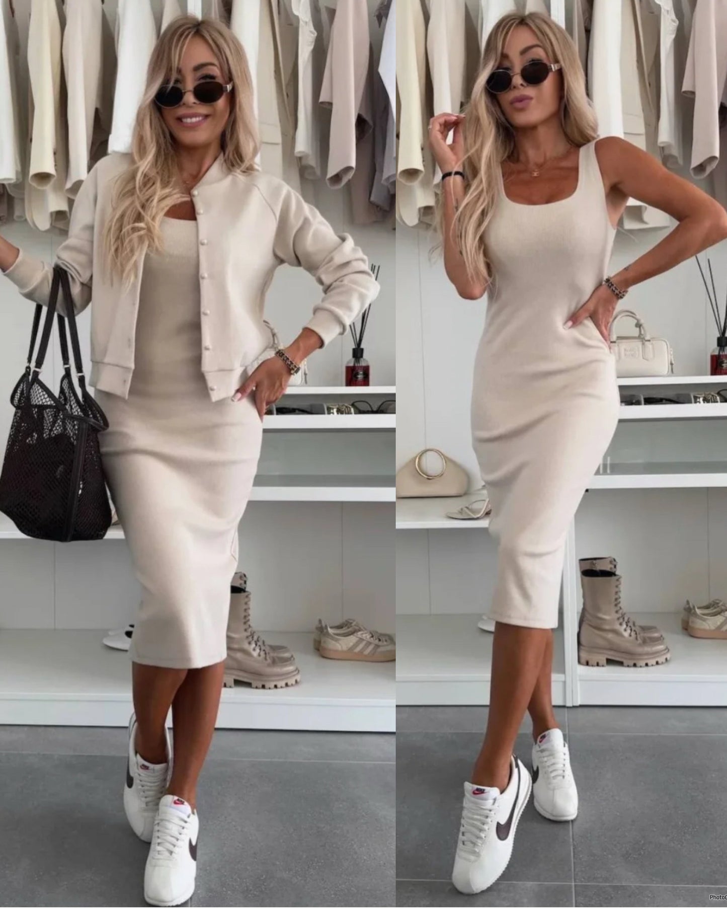MANDY | MATCHING MIDI DRESS & JACKET SET