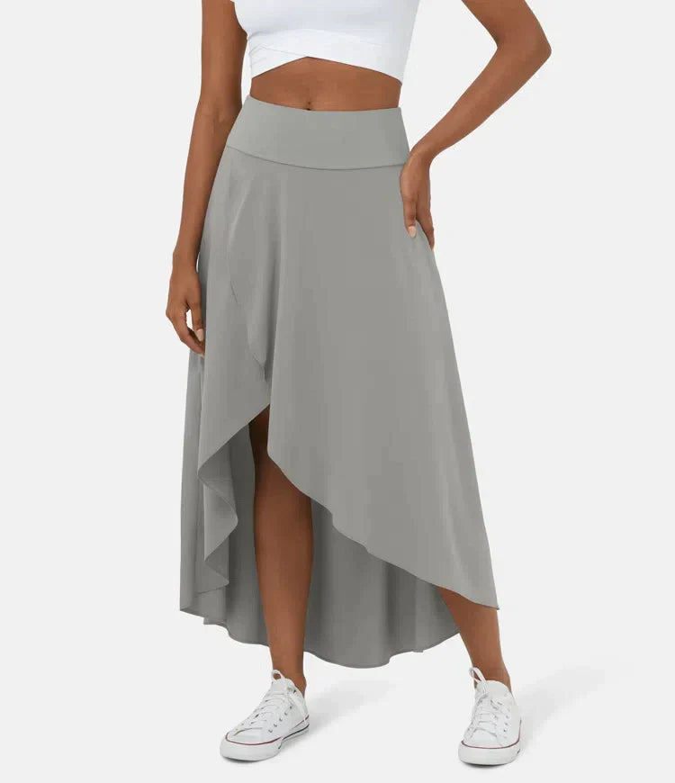 BO | 2-IN-1 CASUAL MIDI SKIRT WITH HIGH WAIST