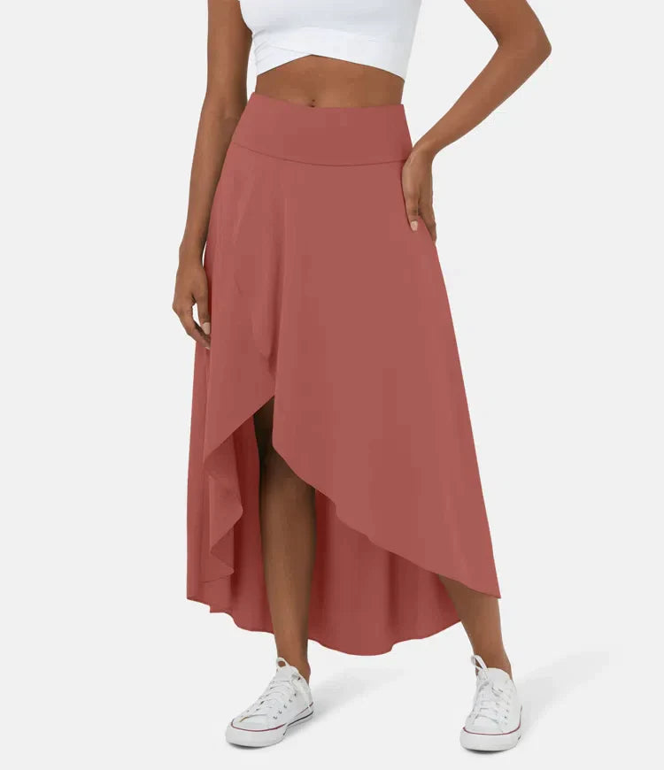 BO | 2-IN-1 CASUAL MIDI SKIRT WITH HIGH WAIST