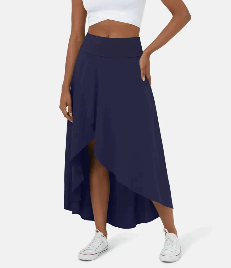 BO | 2-IN-1 CASUAL MIDI SKIRT WITH HIGH WAIST