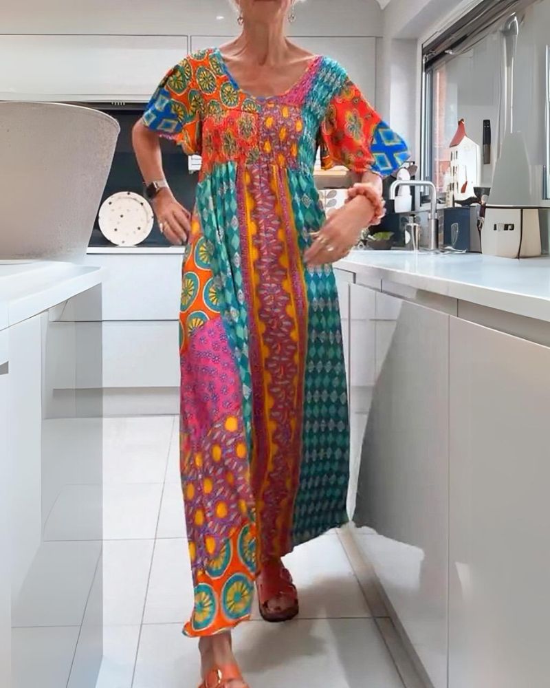 MELANIA | COLOURFUL BOHEMIAN DRESS