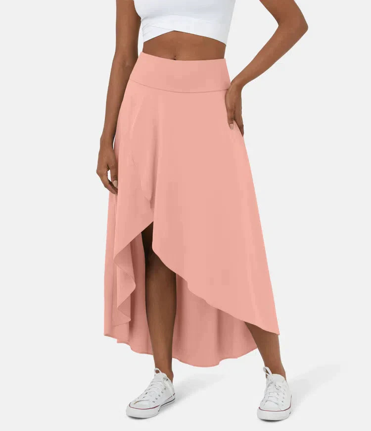 BO | 2-IN-1 CASUAL MIDI SKIRT WITH HIGH WAIST