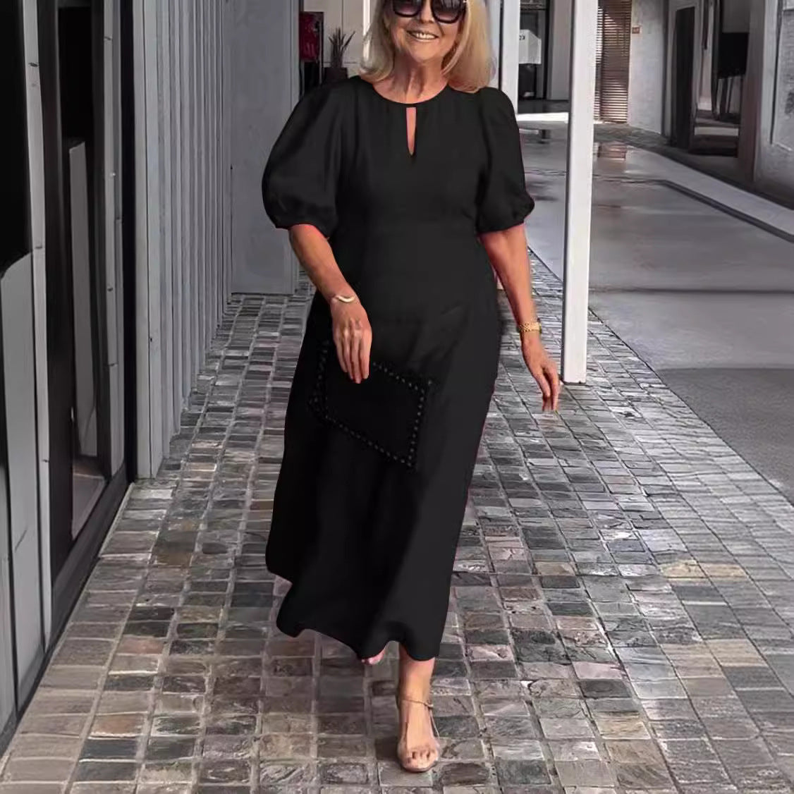 Frankie - Chic Bubble Sleeve Loose Dress