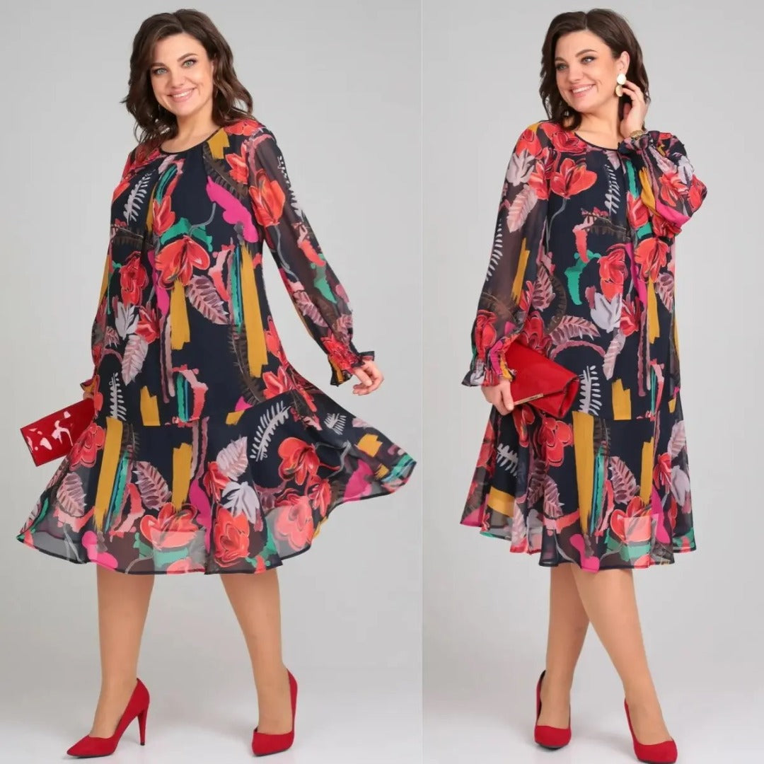 EVIE | COMFORTABLE PLUS SIZE ELEGANT DRESS