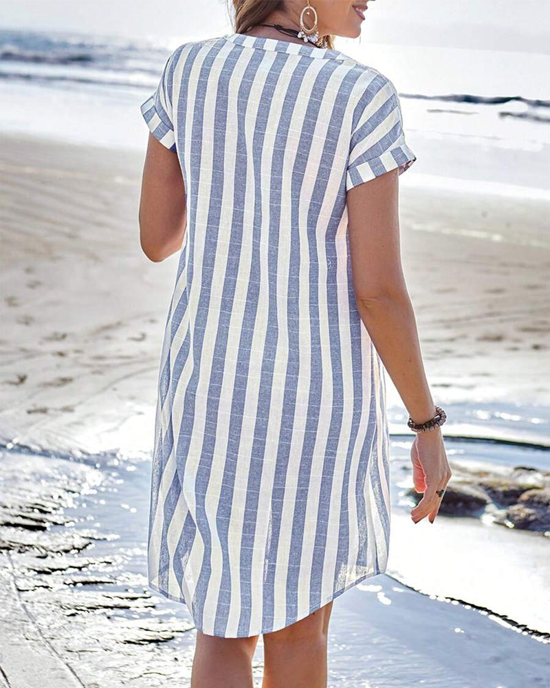 BRITTA | ELEGANT STRIPED DRESS