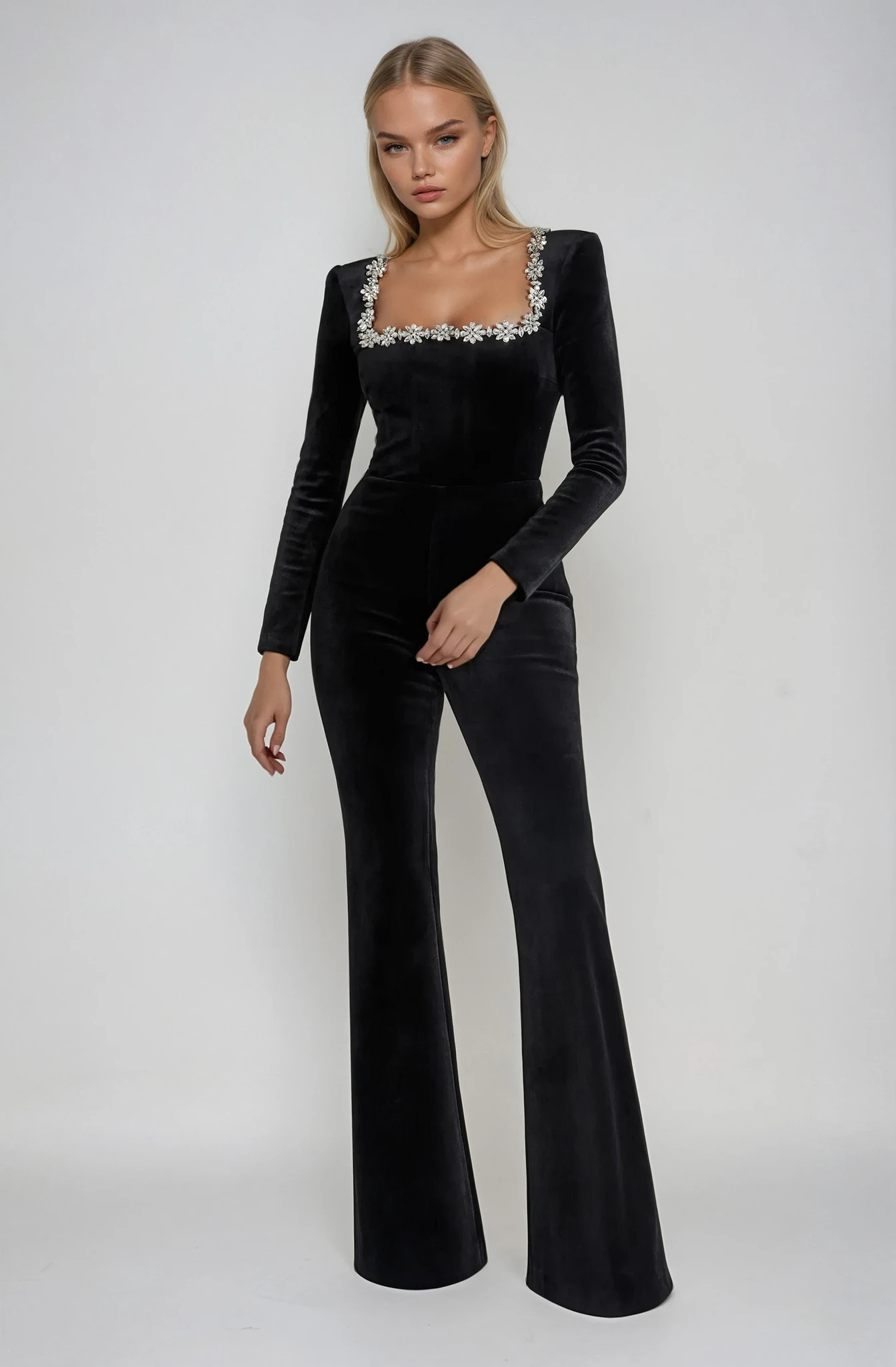 Kilana™ - Elegant Embellished Jumpsuit