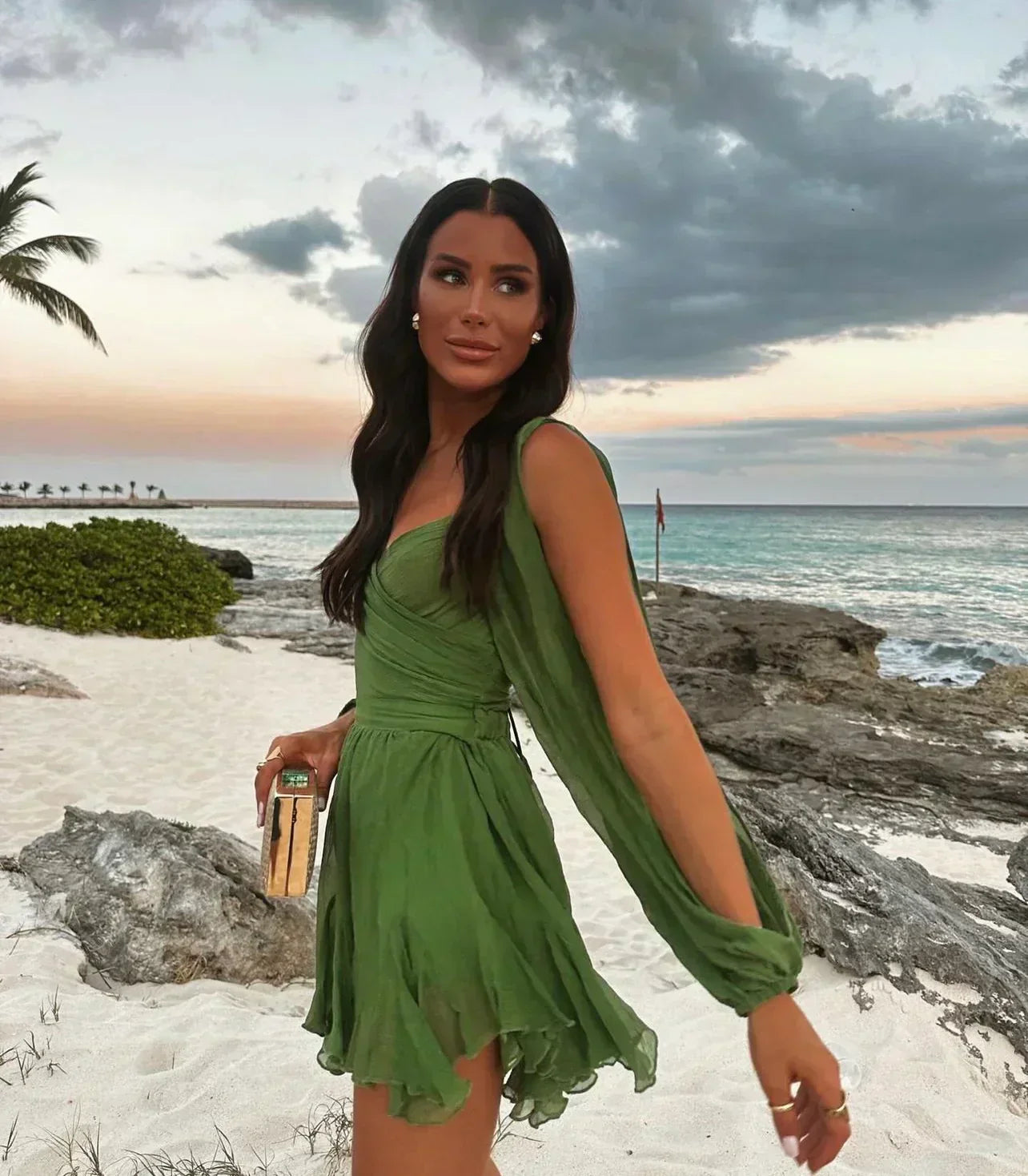 LOUISE | MINI DRESS WITH ELEGANT SLEEVES