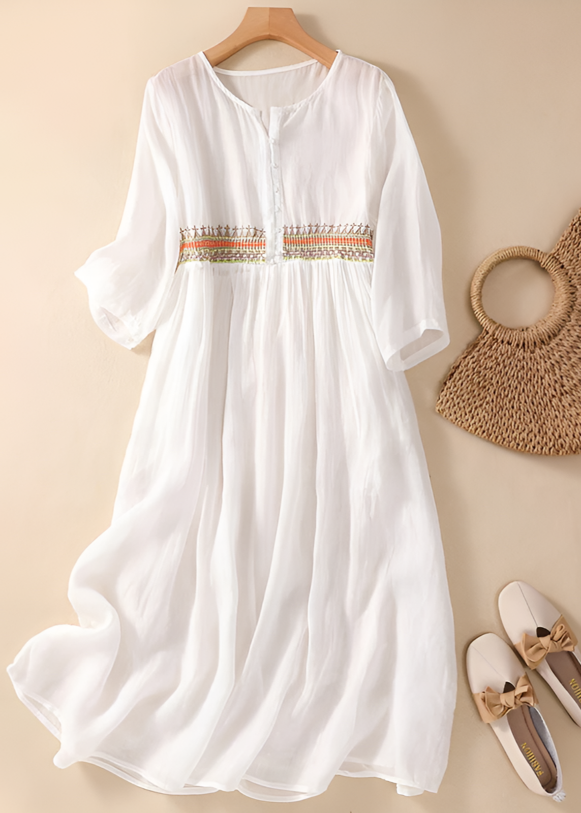 Lina - Embroidered Dress