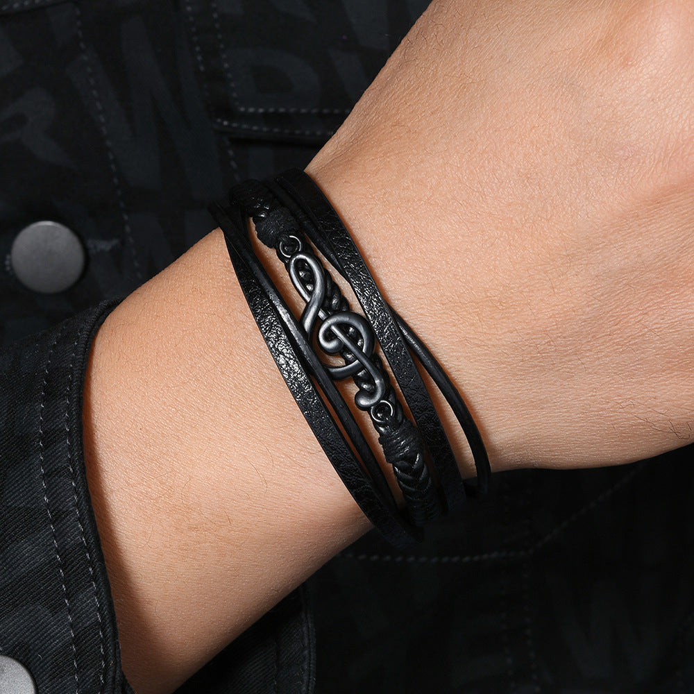 RHYTHM | LEATHER BRACELET FOR MUSIC LOVERS