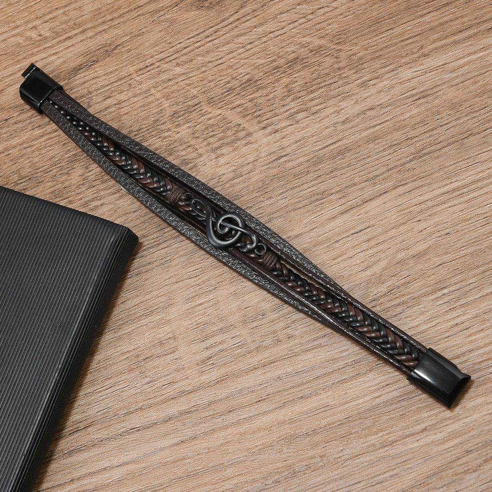 RHYTHM | LEATHER BRACELET FOR MUSIC LOVERS
