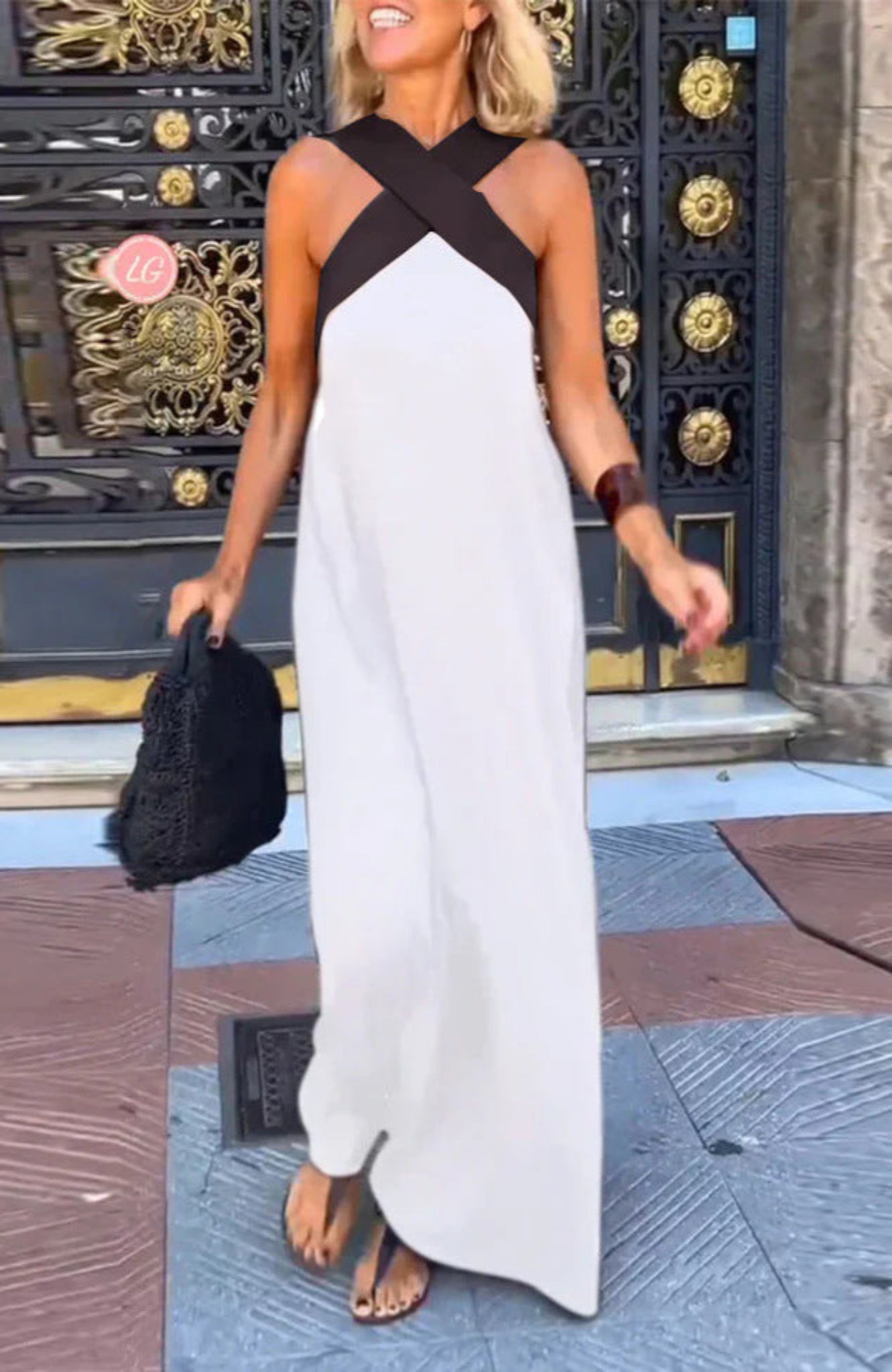 Florence | Halter Neck Maxi Dress