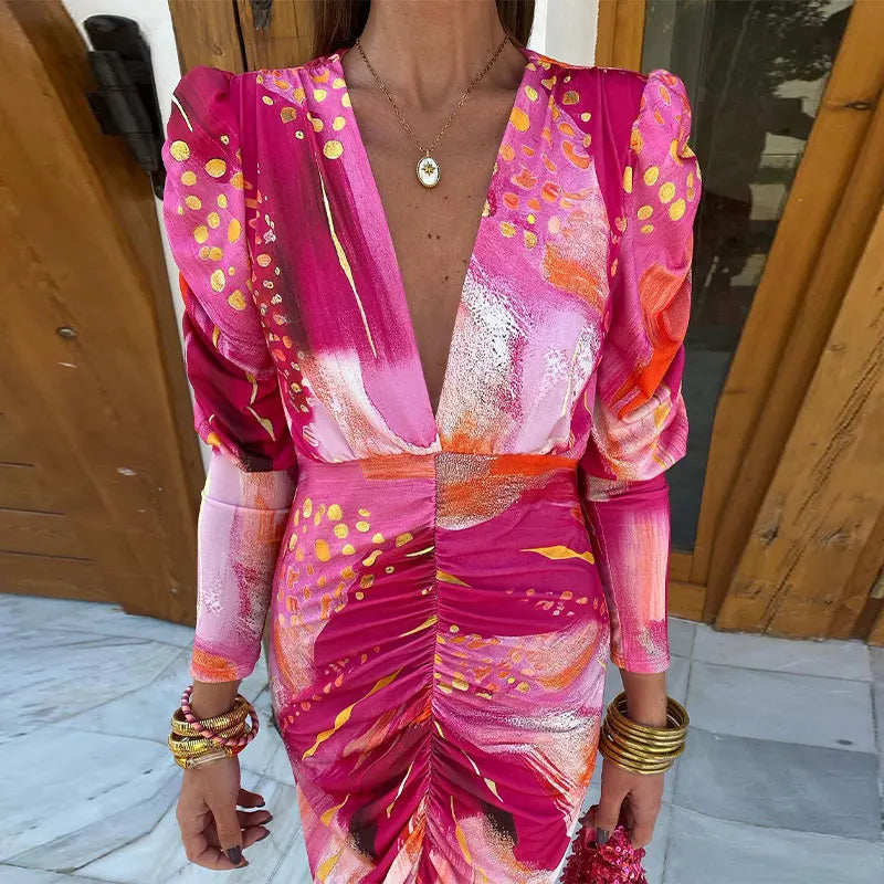 Emilia - Pink Mirage Party Dress