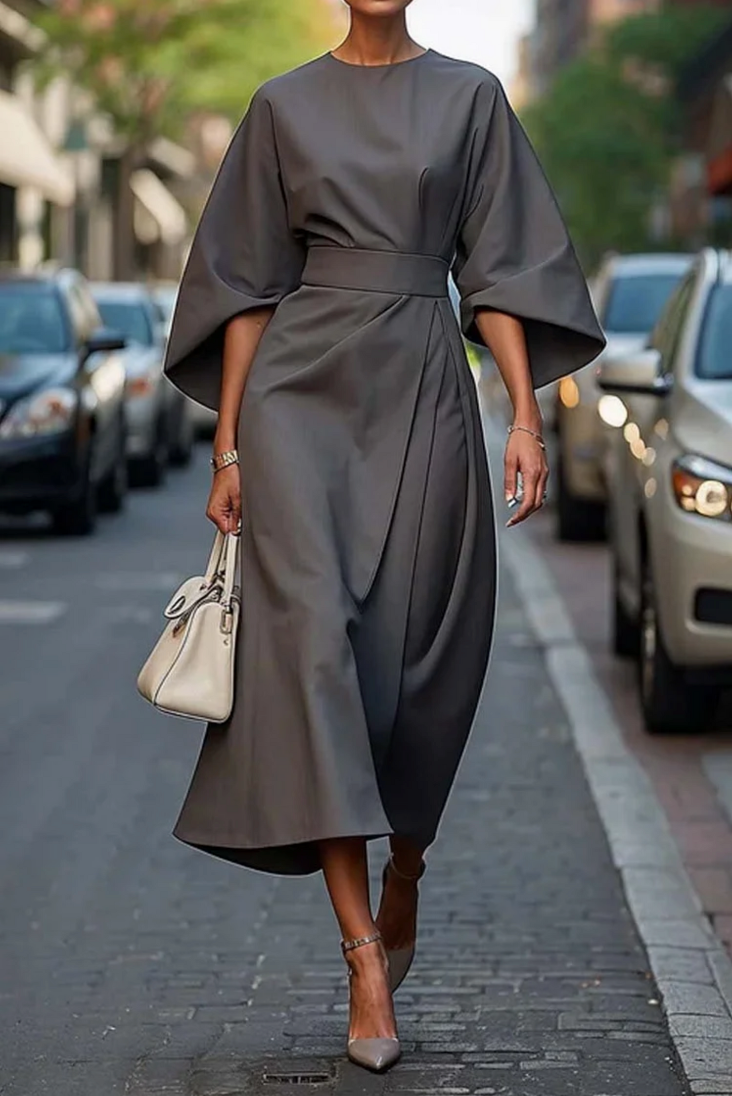 Blair | Luxe Lantern-Sleeve Dress