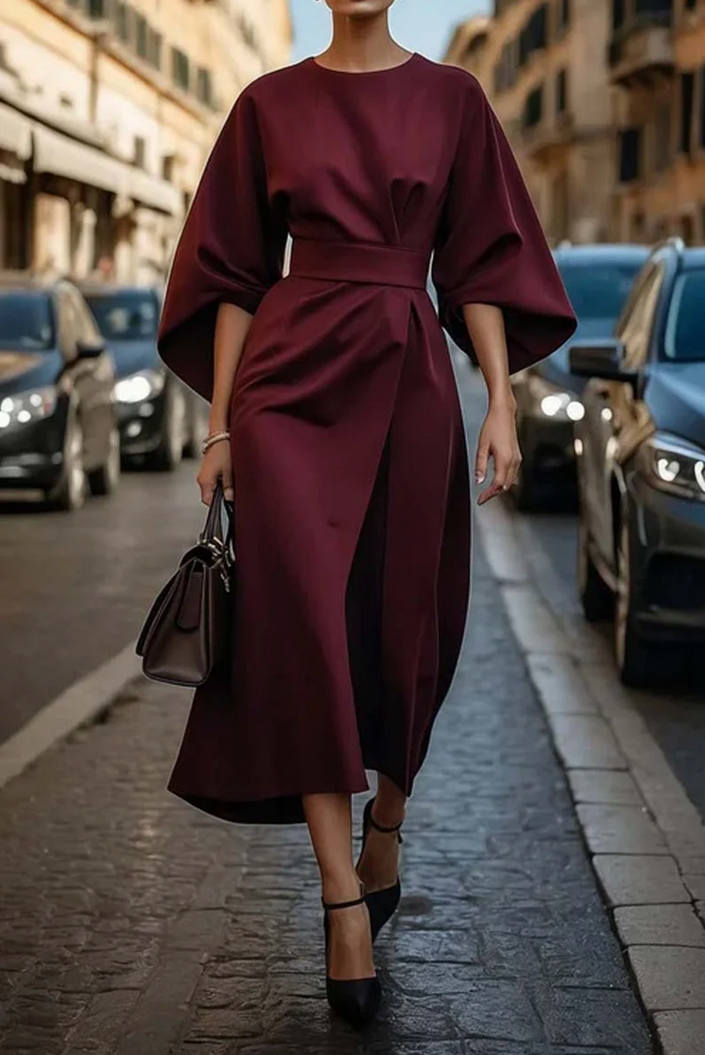 Blair | Luxe Lantern-Sleeve Dress