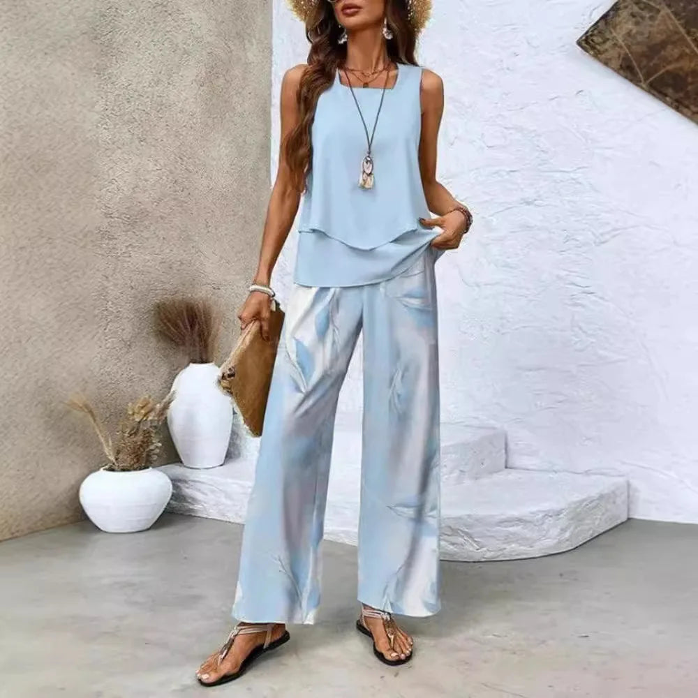 ROMY | LIGHT & ELEGANT TWO-PIECE SUMMER SUIT