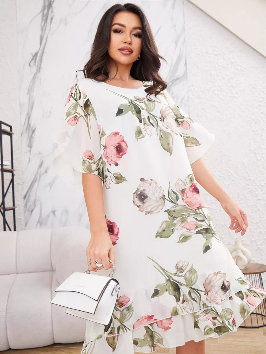 BEYSA | ELEGANT & COSY FLOWER DRESS