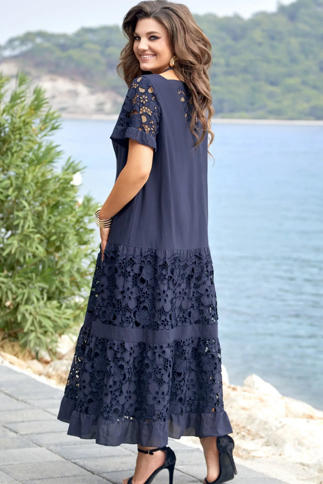 MALINA | NAVY BLUE MAXI DRESS