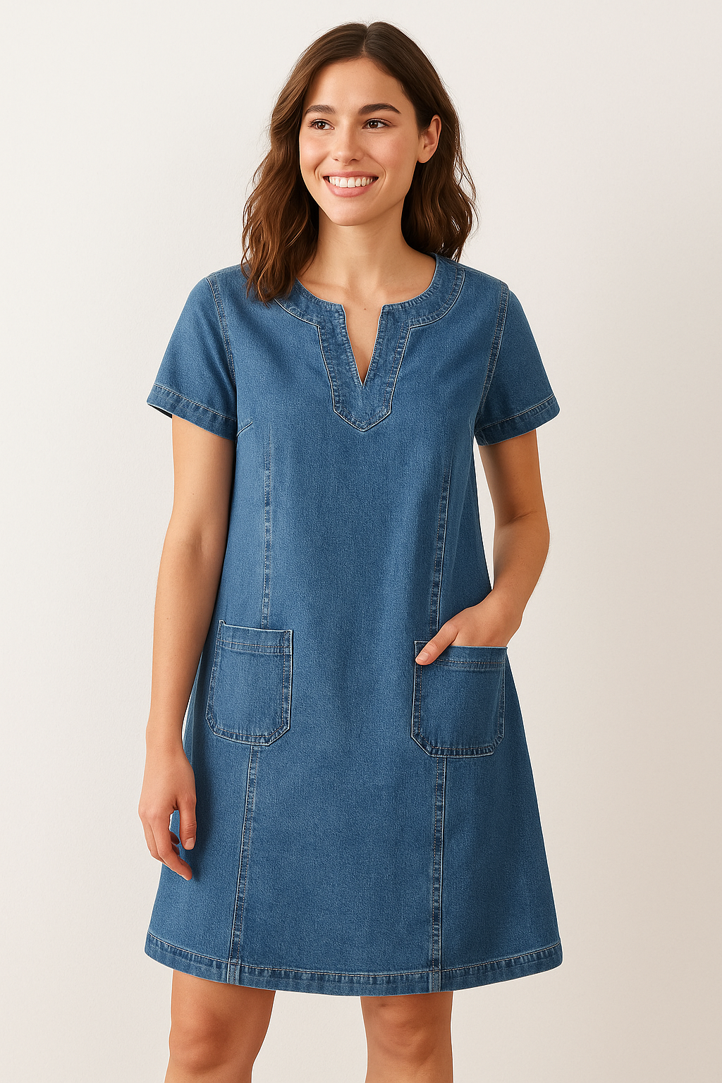 Sofia - Soft Denim Dress